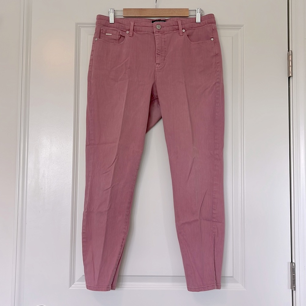 Nine West Pink Gramercy Skinny Ankle Jeans